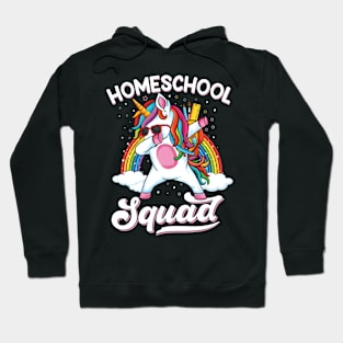 Homeschool squad dabbing unicorn homeschool Hoodie